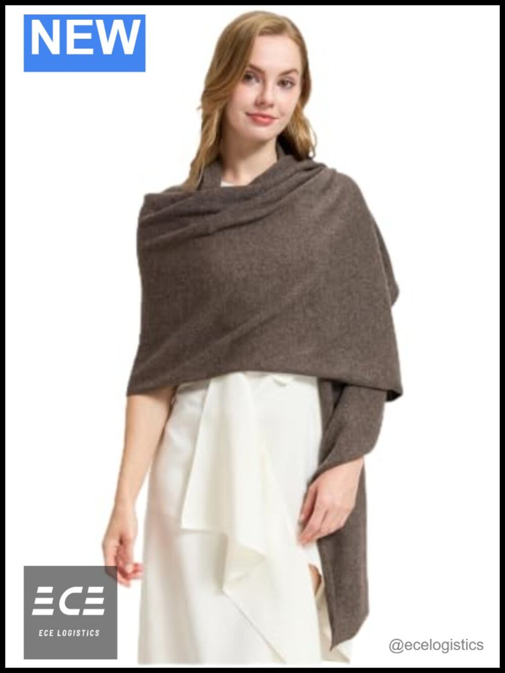100% Cashmere Shawl Wrap Women Lightweight Travel Scarf All Season Gift Box